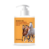 DEOPROCE HORSE OIL CLEAN & WHITE CLEANSING & MASSAGE CREAM